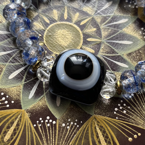 開光 天眼石羊眼天珠 ブレスレット dzi ＊ ΚΑйON ＊ 通販 16451894