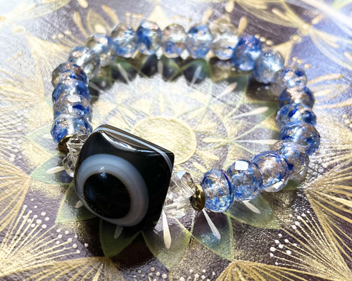 開光済　天眼天珠&ブロンザイトブレスレット　専用 開光 天眼石羊眼天珠 ブレスレット dzi ＊ ΚΑйON ＊ 通販 16451894