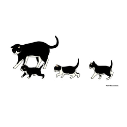 パーカー　猫の家族 3枚目の画像