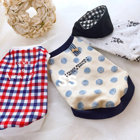 ☆SALE☆ SSサイズ完成品＊犬服ハンドメイド ペット服・アクセサリー 