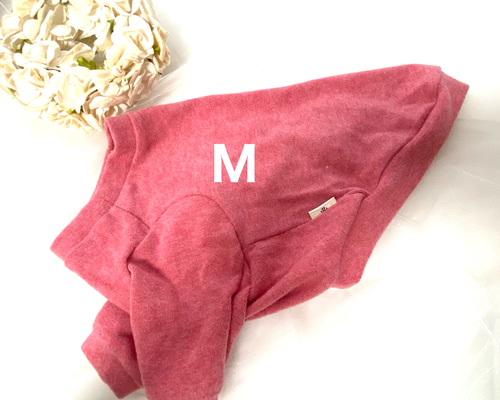 ハンドメイド　犬服　パウダー ☆SALE☆ Mサイズ完成品＊犬服ハンドメイド＊パウダーニット ペット服