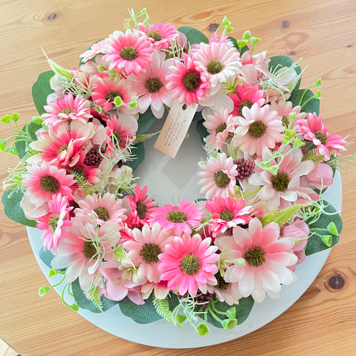 ガーベラ、ローズのスプリングリース　春リース ガーベラ、ローズのスプリングリース 春リース ガーベラ、ローズの