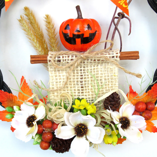 ハロウィンリース飾り 小23-1 リース kisetukazari2 通販