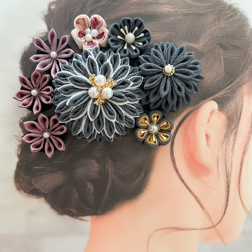 つまみ細工 成人式 結婚式 和装 髪飾り その他ヘアアクセサリー