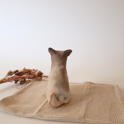 陶製　犬の置き物　子犬のきょうだい　野焼き技法　『犬の日2023』 7枚目の画像