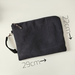 Half zipper tablet case （帆布）/タブレットケース/タブレット収納ケース 18枚目の画像