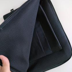 Half zipper tablet case （帆布）/タブレットケース/タブレット収納ケース 5枚目の画像