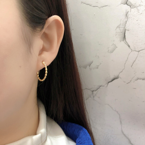 ◇ボールフープピアス18mm◇シルバー ピアス SV925 ピアス ◇ボールフープピアス18mm◇シルバー ピアス SV925 ピアス