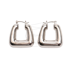 ERG-2477-R【2個入り】レクタングルパイプピアス,Rectangle Pipe Post Earring 1枚目の画像