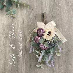 大人シックな クリスマス スワッグ（赤）＊＊アーティフィシャル