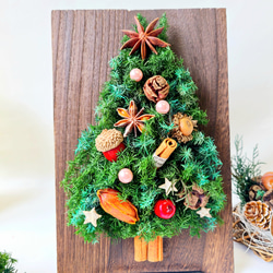 Creema限定クリスマス【winter scenery】木の実たちの ウッドボードリース&ツリーセット 9枚目の画像
