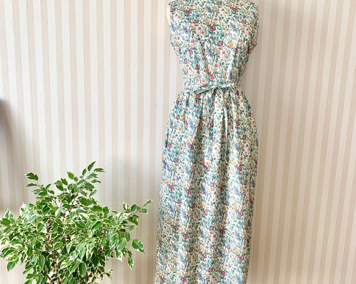AIGLE｜花柄 フラワー リバティロングシャツドレス / シャツ