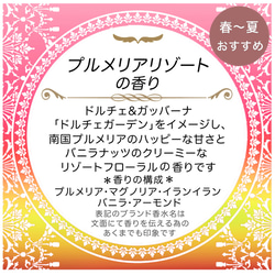 【1500円以上注文で送料無料】吊るす香水☆虫よけ効果付き天然ハーブポプリ《プルメリアリゾートの香り》 2枚目の画像