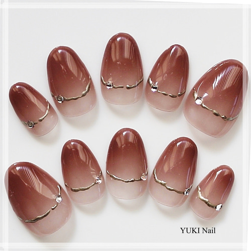 グラデーションネイル ネイルチップ（つけ爪） yuki-nail 通販