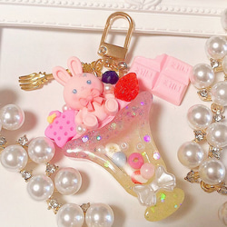 チョコミント メルティチョコBOX◇シャカシャカキーホルダー ハート