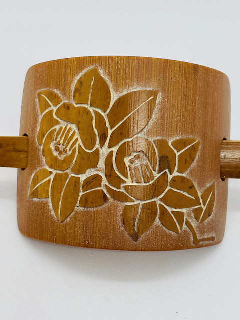 煤竹製髪飾り　マジェステ