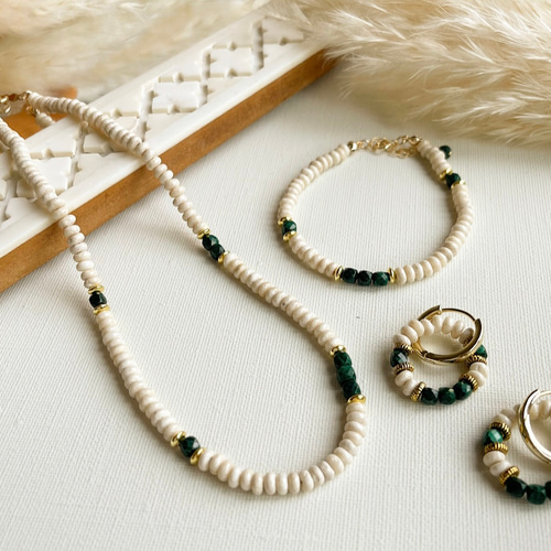 14KGF リバーストーンのネックレス