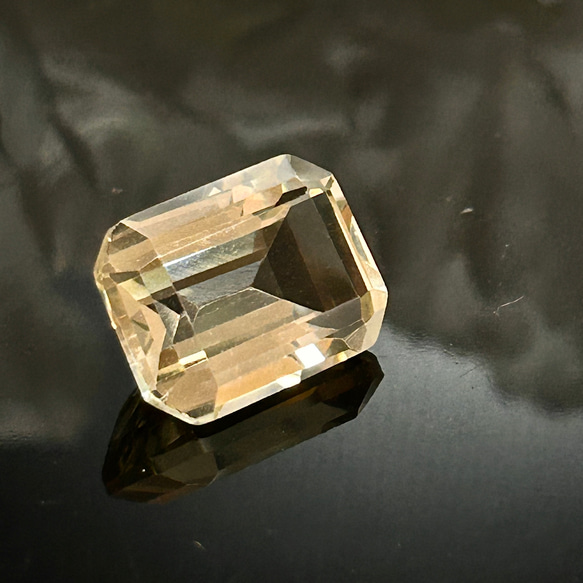 限定～11ct　宝石質　レモンクォーツ　エメラルドカット　16ｍｍ　ルース　天然石　長方形　 4枚目の画像