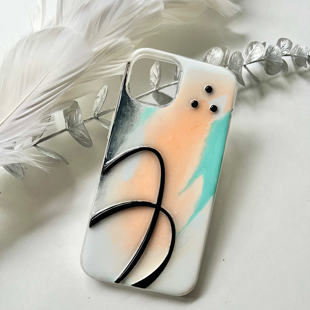 名入れ　多機種対応名前やロゴが入れられるニュアンススマホケース