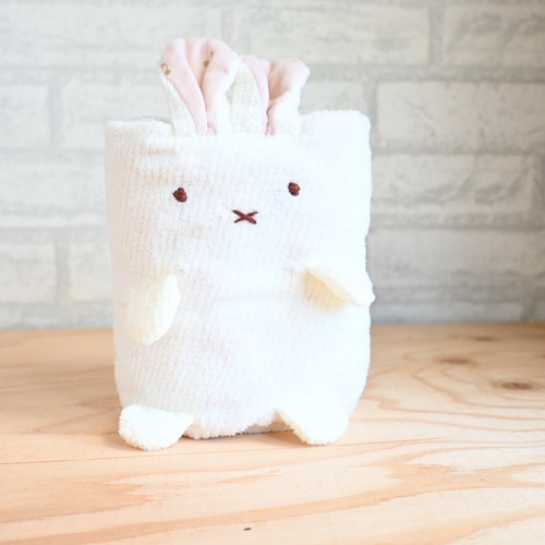 ぬいぐるみになる！変身タオルケット （クリームうさちゃん