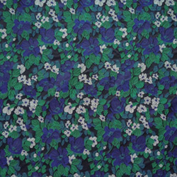青緑色の立体感小花柄 ジャカード生地 [4003] 4枚目の画像