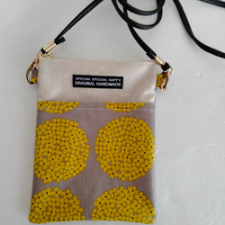 ハンドメイド ラミネートスマホポシェット ポシェット すとろっぷる