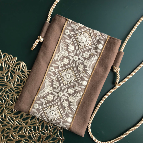 めぐ様　インド刺繍リボンポシェット　Classic3600 めぐ様 インド刺繍リボンポシェット Classic3600 めぐ様 インド