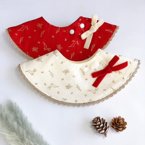 ⭐︎再販⭐︎クリスマスなスタイ ドーナツスタイ スタイ・よだれかけ