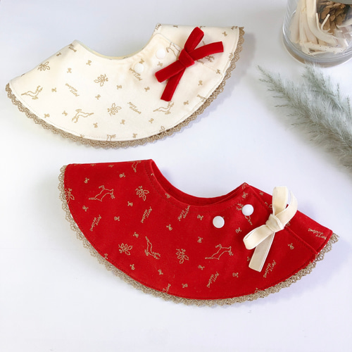 ⭐︎再販⭐︎クリスマスなスタイ ドーナツスタイ スタイ・よだれかけ