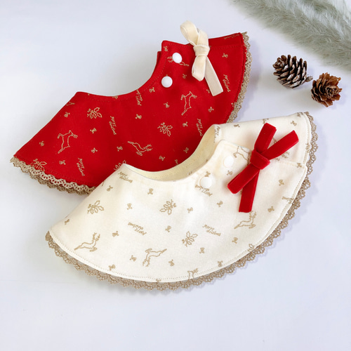 ⭐︎再販⭐︎クリスマスなスタイ ドーナツスタイ スタイ・よだれかけ