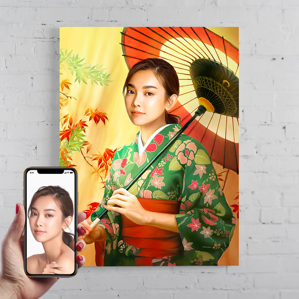 【オーダーメイド】写真からカスタムロイヤルキング天皇皇帝油絵スタイルの肖像画一点物 似顔絵 イラスト彼氏夫の贈り物誕生日 100%