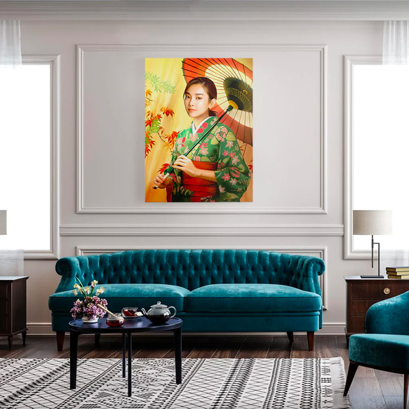 【オーダーメイド】写真からカスタムロイヤルキング天皇皇帝油絵スタイルの肖像画一点物 似顔絵 イラスト彼氏夫の贈り物誕生日 100%