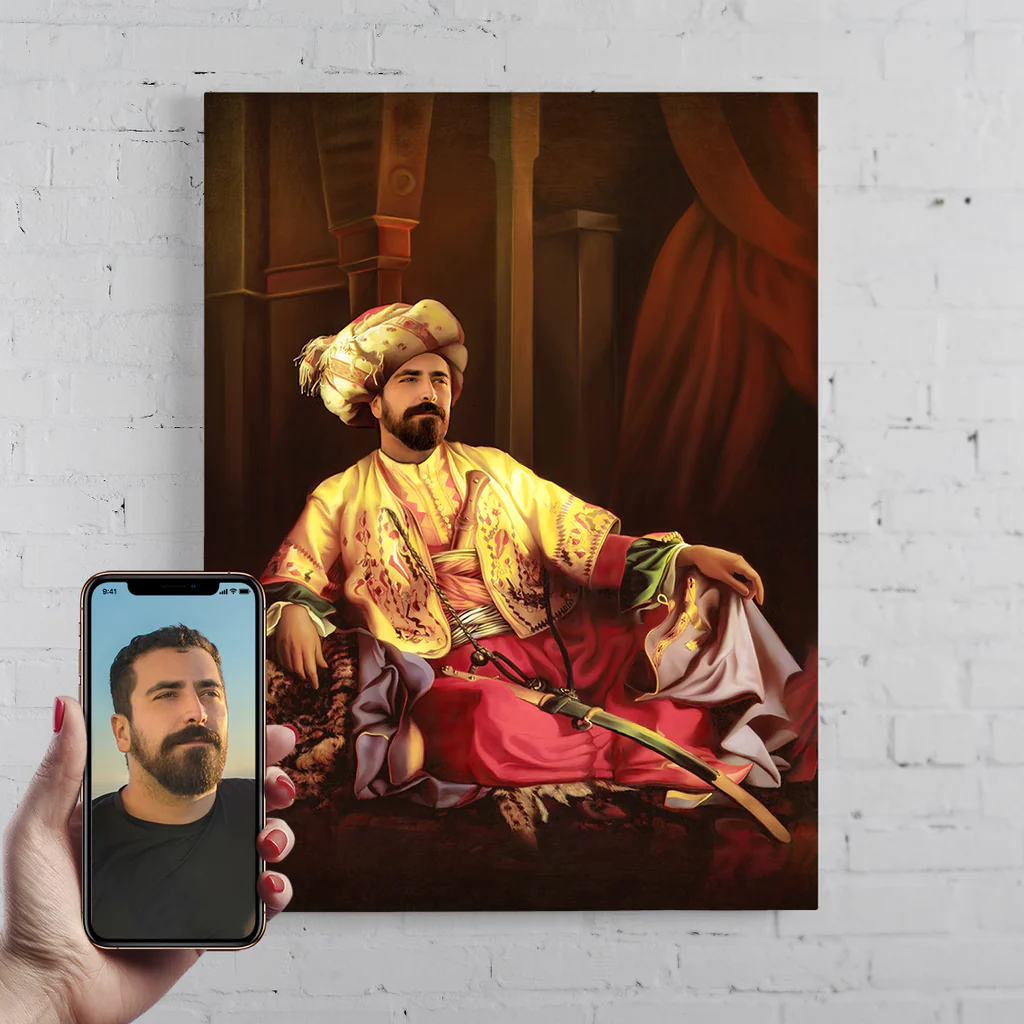 【オーダーメイド】写真からカスタムロイヤルキング天皇皇帝油絵スタイルの肖像画一点物 似顔絵 イラスト彼氏夫の贈り物誕生日 13,104円