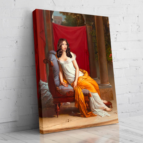 【オーダーメイド】写真からカスタムロイヤルキング天皇皇帝油絵スタイルの肖像画一点物 似顔絵 イラスト彼氏夫の贈り物誕生日 100%