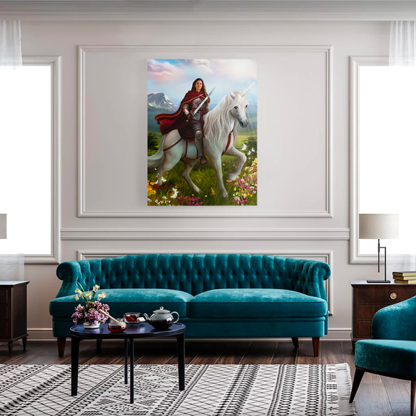 【オーダーメイド】写真からカスタムロイヤルキング天皇皇帝油絵スタイルの肖像画一点物 似顔絵 イラスト彼氏夫の贈り物誕生日 100%