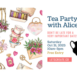 Tea Party with Alice♡ 3点セット　スタイ　カチューシャ　クリスマス　ハーフ　バースデーフォト 7枚目の画像