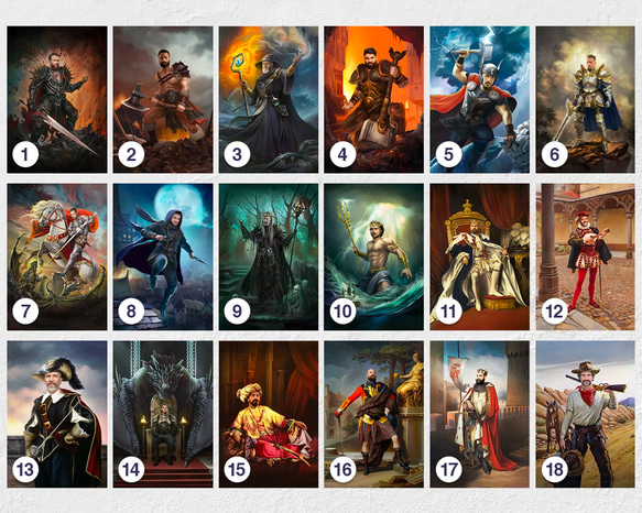 【オーダーメイド】写真からカスタムロイヤルキング天皇皇帝油絵スタイルの肖像画一点物 似顔絵 イラスト彼氏夫の贈り物誕生日 100%