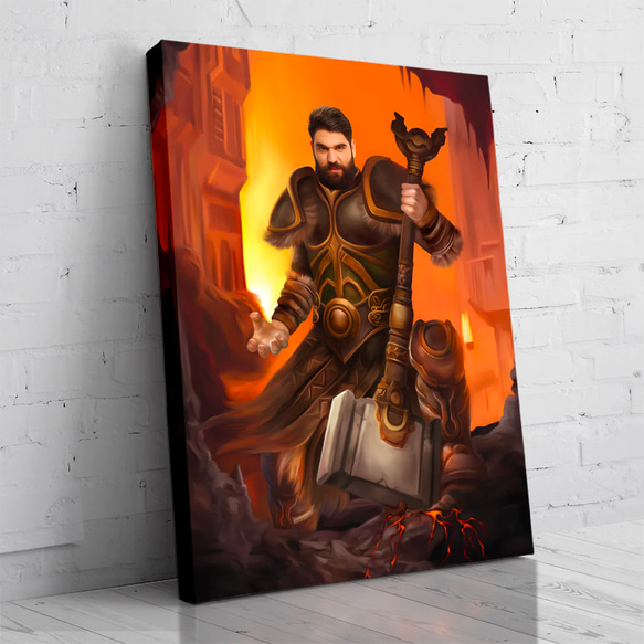 【オーダーメイド】写真からカスタムロイヤルキング天皇皇帝油絵スタイルの肖像画一点物 似顔絵 イラスト彼氏夫の贈り物誕生日 100%