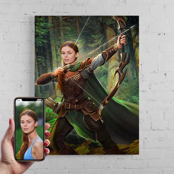 【オーダーメイド】写真からカスタムロイヤルキング天皇皇帝油絵スタイルの肖像画一点物 似顔絵 イラスト彼氏夫の贈り物誕生日 100%