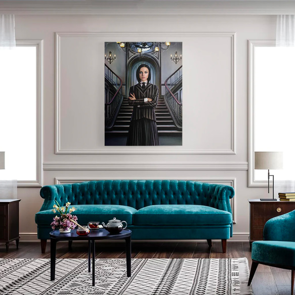 【オーダーメイド】写真からカスタムロイヤルキング天皇皇帝油絵スタイルの肖像画一点物 似顔絵 イラスト彼氏夫の贈り物誕生日 100%