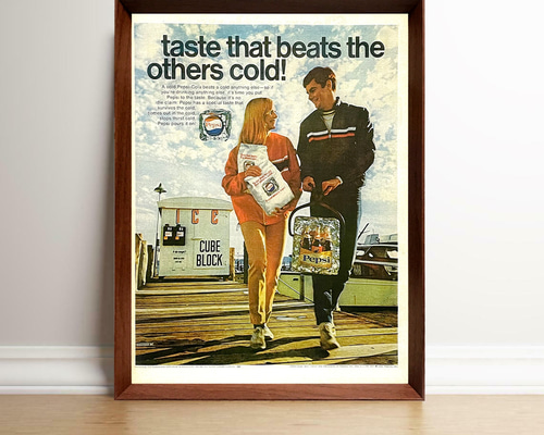 アメリカ1970年代ポスター額装付き