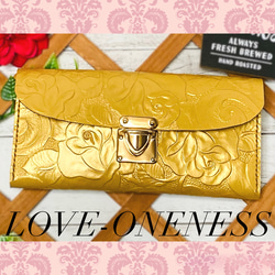 ❤️【超可愛い♪】高級感×シンプルデザインの大人オシャレ総本革長財布♪メロン柄 ❤️【超可愛い♪】高級感×シンプルデザインの大人オシャレな総