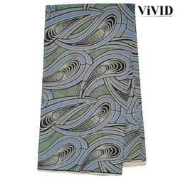<ViVID>アフリカ布2 90cm×117cm 水色 1枚目の画像