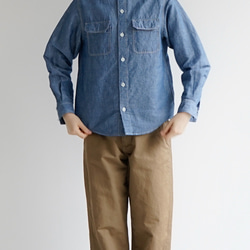 シャンブレーワークシャツ/chambray work shirt/size1 4枚目の画像