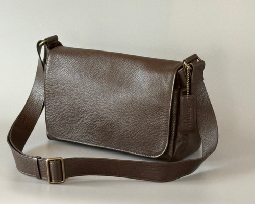 郵便局　郵便配達　ブラウン　レザー　ショルダー　バッグ 9a7d8e26a46fe89cf44ea74dfc1ce6