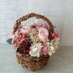 Flower basket (S) Antique pink#02 2枚目の画像