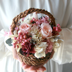 Flower basket (S) Antique pink#02 4枚目の画像