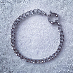 アレルギー対応　ステンレスブレスレット① 付けっ放しok 4枚目の画像