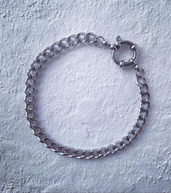 アレルギー対応　ステンレスブレスレット① 付けっ放しok 4枚目の画像