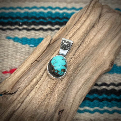 ターコイズマウンテンターコイズシルバーネックレス